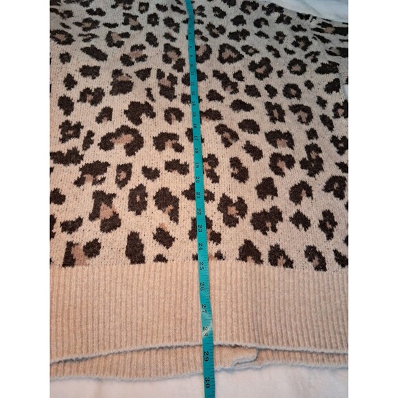 J.Crew Oversized Cardigan Sweater in Leopard Print  BJ572  Size M - Picture 10 of 11